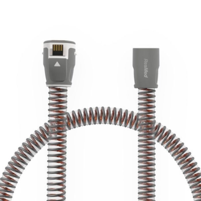 ClimatelineAir heated tubing for S11 machines, showing both ends of the tubing where it can be connected to the machine and to the mask.