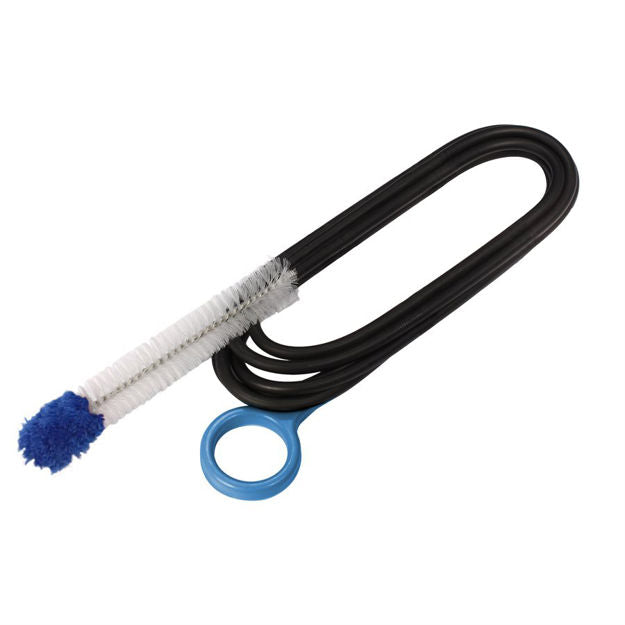 CPAPology Monty Elite Tube Brush for 15-22mm hosing, curled up.