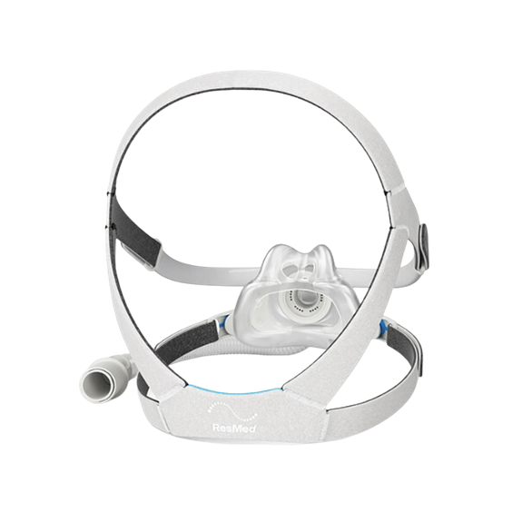 AirFit F40 full face mask system shown from the back-side where the soft silicone seals the mouth and nose.