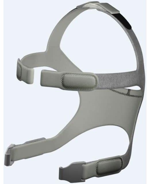 Fisher and Paykel Simplus headgear showing multiple points of adjustment