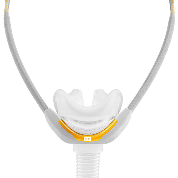 Fisher and Paykel Solo Nasal Pillows Mask shown from the top view.