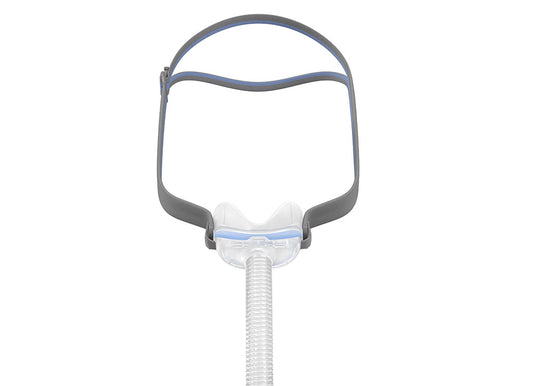 ResMed AirFit N30 shown from the front with all components attached. 