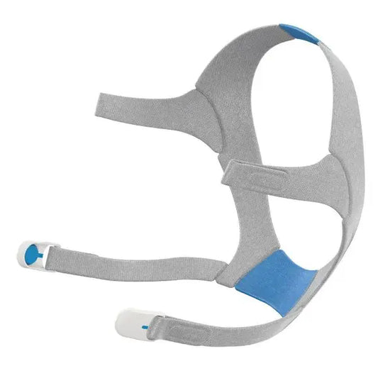 ResMed N20 Nasal mask headgear in blue, for AirTouch and AirFit models with magnetic clips for an easy and secure seal