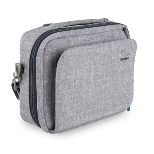 AirMini Soft travel case shown from the front-side profile in the upright position.