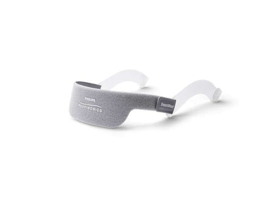 A gray silicone headgear with arms for a Philips Respironics Dreamwear Nasal CPAP Mask.