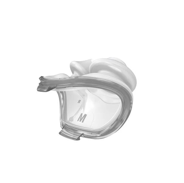 Medium ResMed P10 nasal pillows cushion shown from the back.