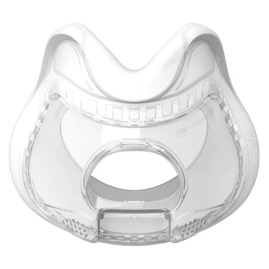 Fisher and Paykel Evora Full-Face CPAP mask replacement cushion with an under-the-nose style for a clear vision during bedtime routine. 
