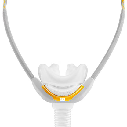 Fisher and Paykel Solo Nasal Pillows Mask shown from the top view.
